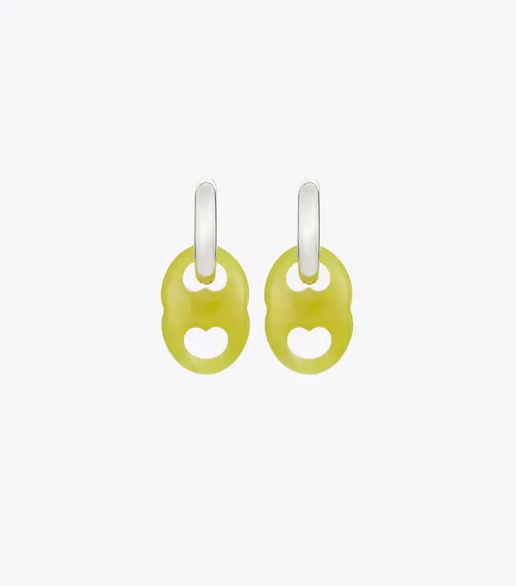 Gemini Link Small Hoop Earrings - Image 2