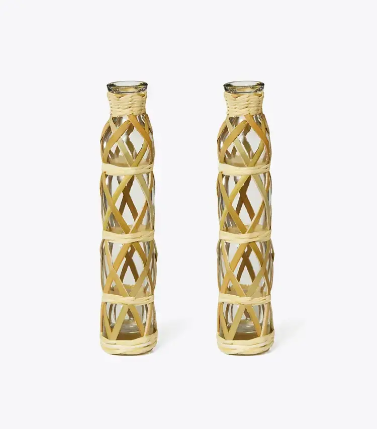 Basketweave Vase, Set Of 2