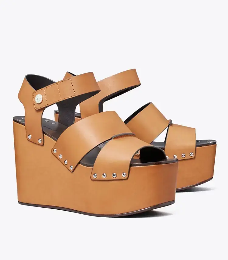 Studded Platform Wedge
