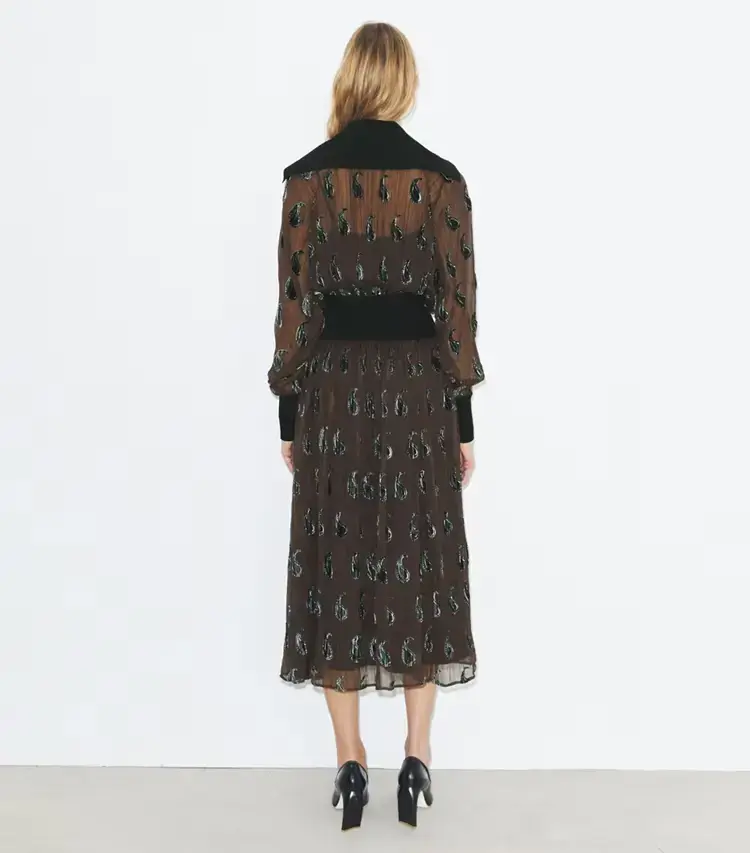 Ribbed Waist Dress - Image 3
