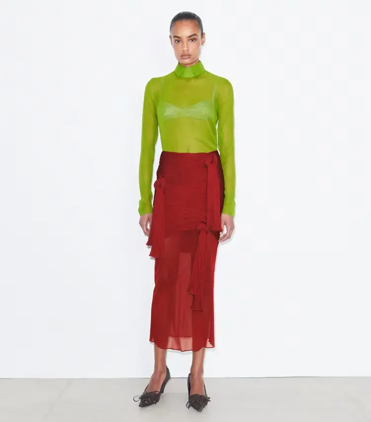 Silk Collared Top - Image 3