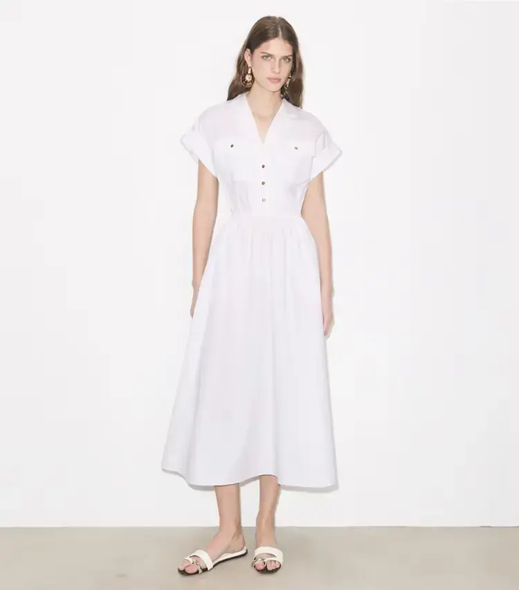 Cotton Poplin Shirtdress - Image 2