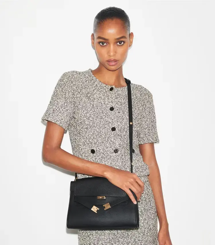 Lee Radziwill Pebbled Shoulder Bag - Image 3