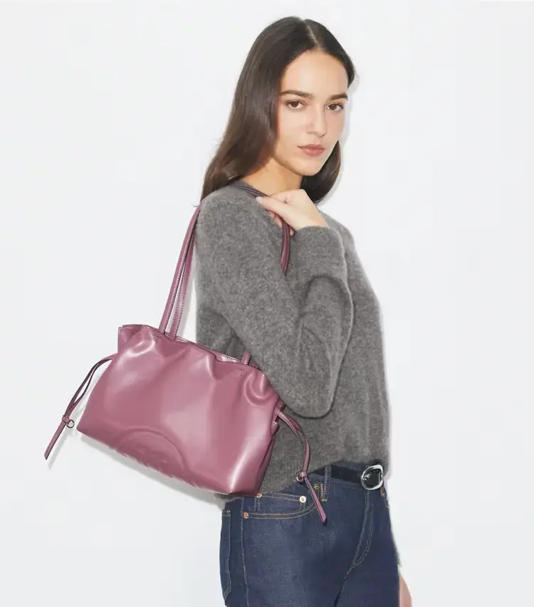 Small Ella Natuura Drawstring Tote - Image 2