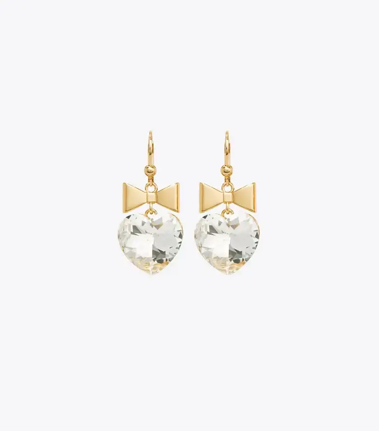 Curiosity Heart And Bow Earrings - Image 2