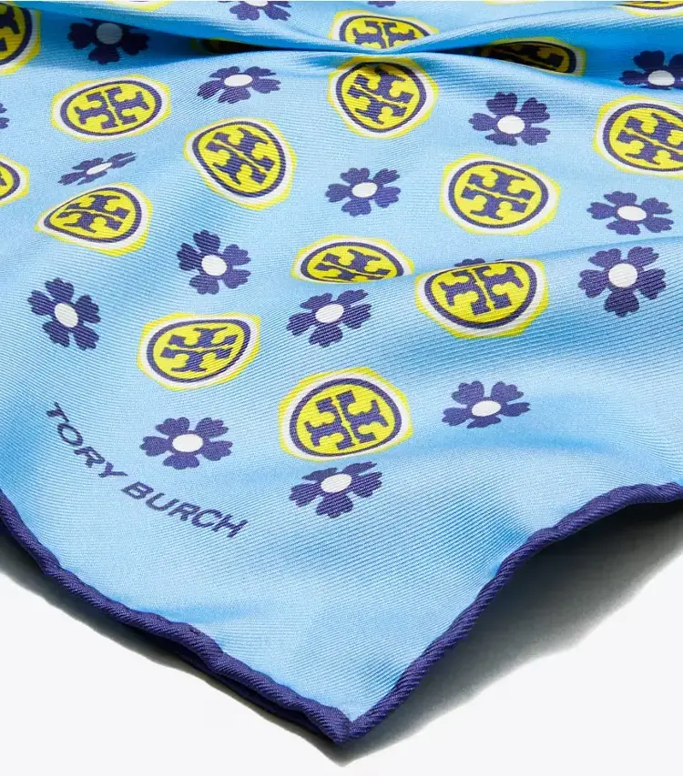 Floral Logo Triangle Scarf - Image 2