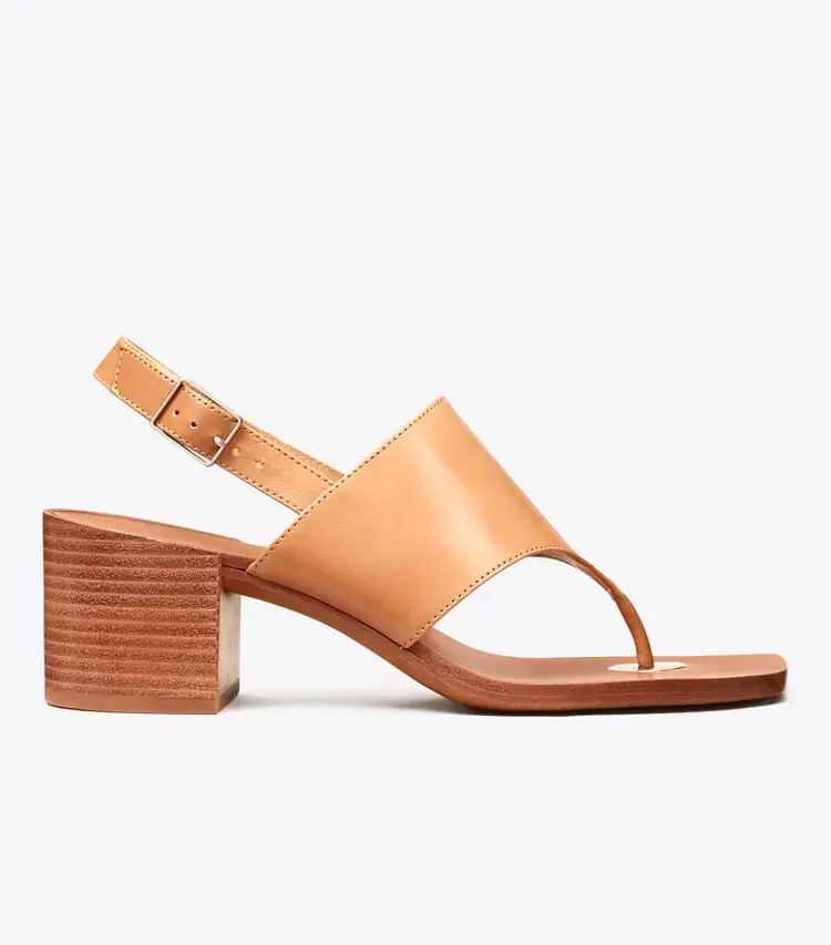 Double T Coin Heeled Sandal - Image 3