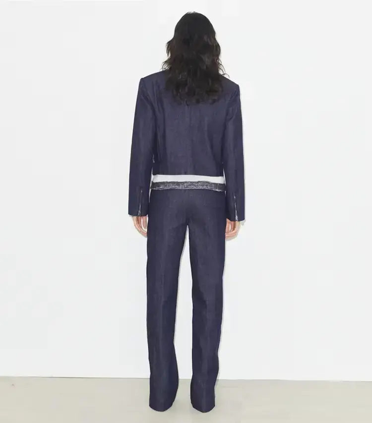 Ankle-Zip Cotton Jean - Image 3
