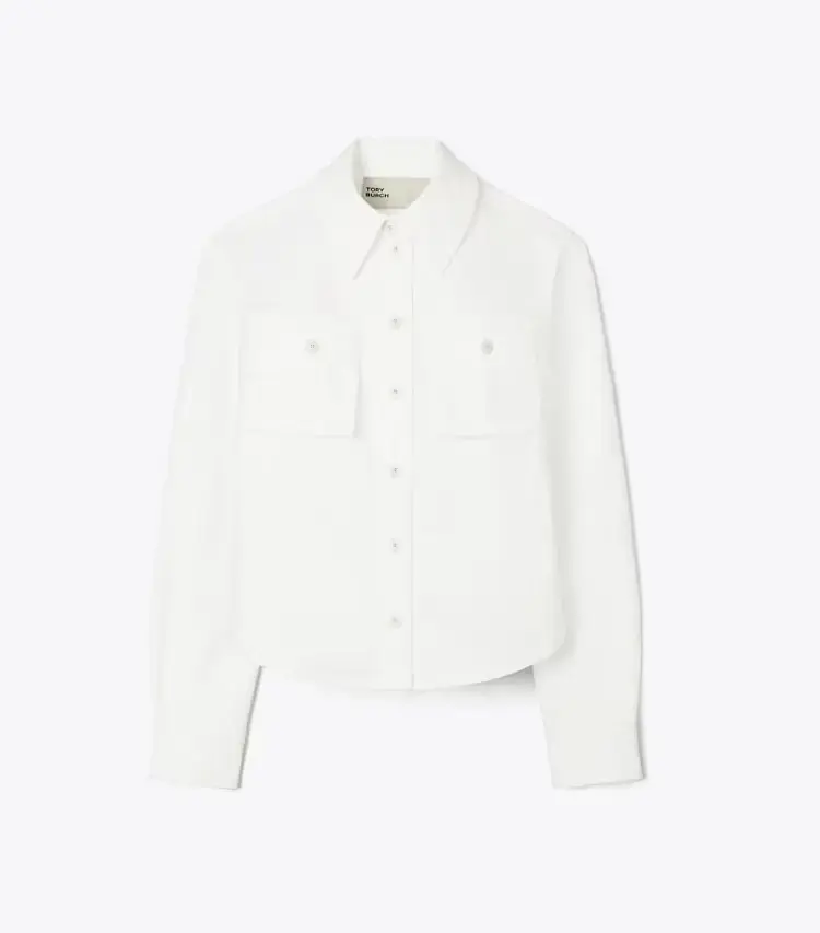 Cropped Cotton Jacket