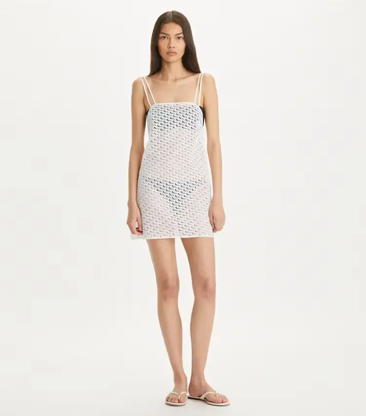 Broderie Mini Dress - Image 3