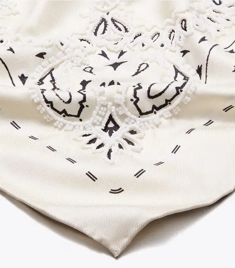 Beaded Bandana Triangle Scarf - Image 2