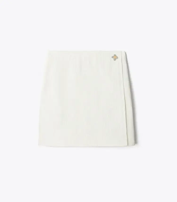 Faux Crinkle Leather Skirt