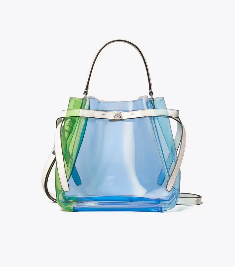Romy Color-Block Clear Bucket Bag - Image 4