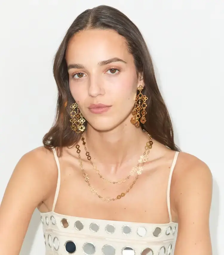 Forget Me Not Chandelier Earrings - Image 3