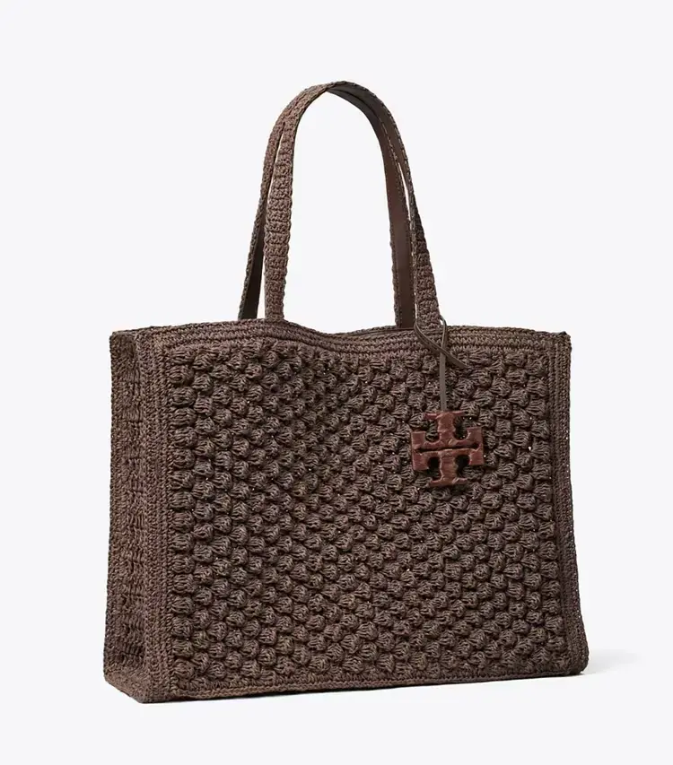 Large Ella Hand-Crocheted Popcorn Tote