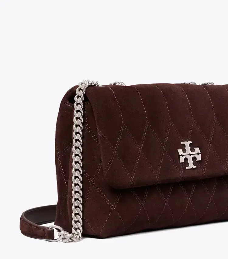 Small Kira Quilt Suede Shoulder Bag - Image 4