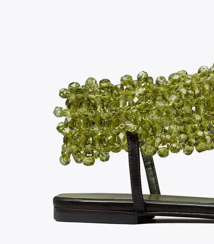 Beaded Flat Sandal - Image 3