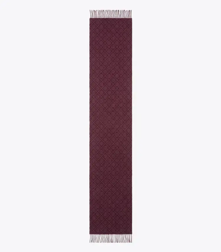 T Monogram Oblong Scarf