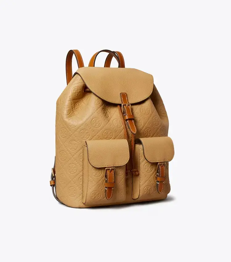 T Monogram Pebbled Backpack