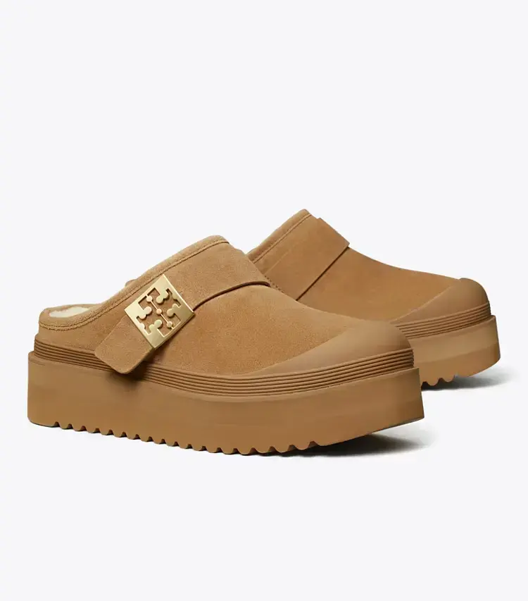 Mellow Shearling Platform Mule
