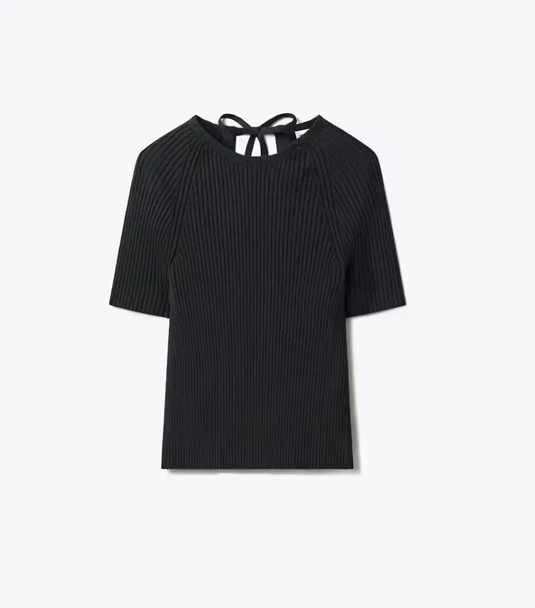 Ribbed Cotton Pullover