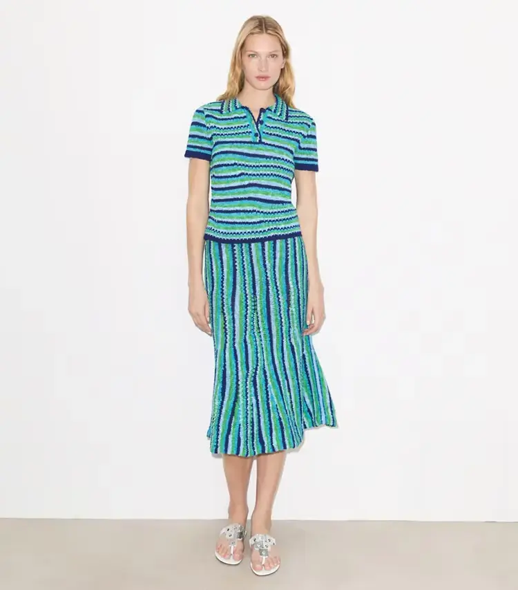 Striped Cotton Polo - Image 3