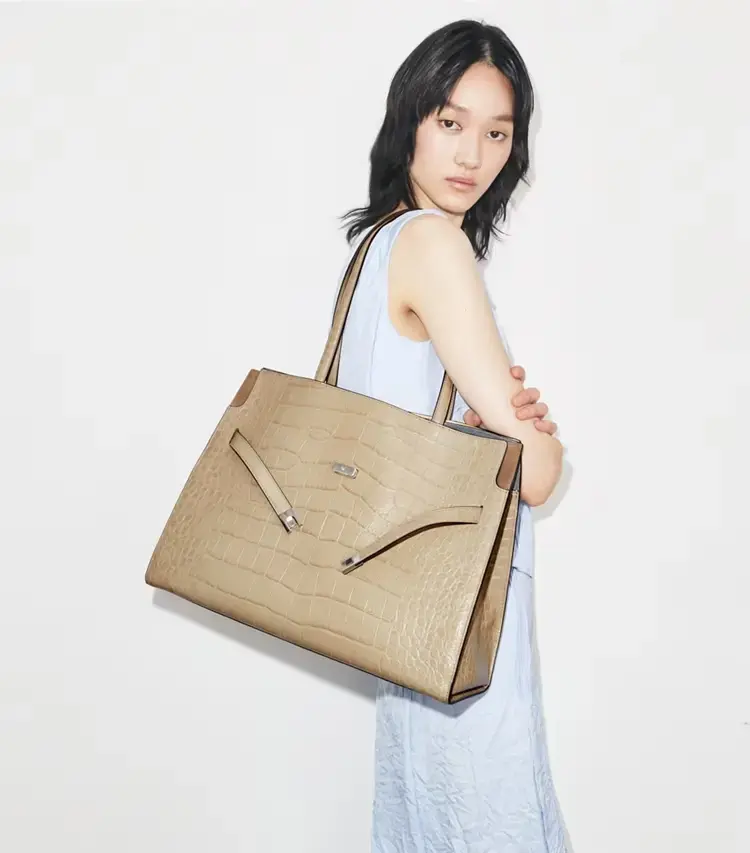 Lee Radziwill Embossed Tote - Image 2
