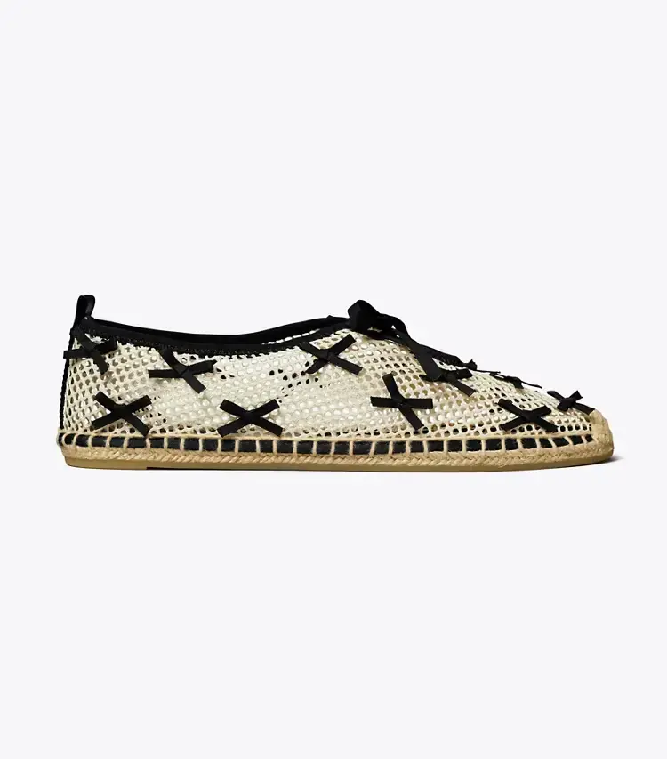 Mini Bow Mesh Espadrille - Image 3