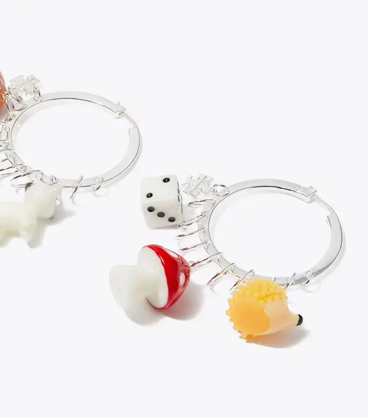 Curiosity Charm Hoop Earrings - Image 2