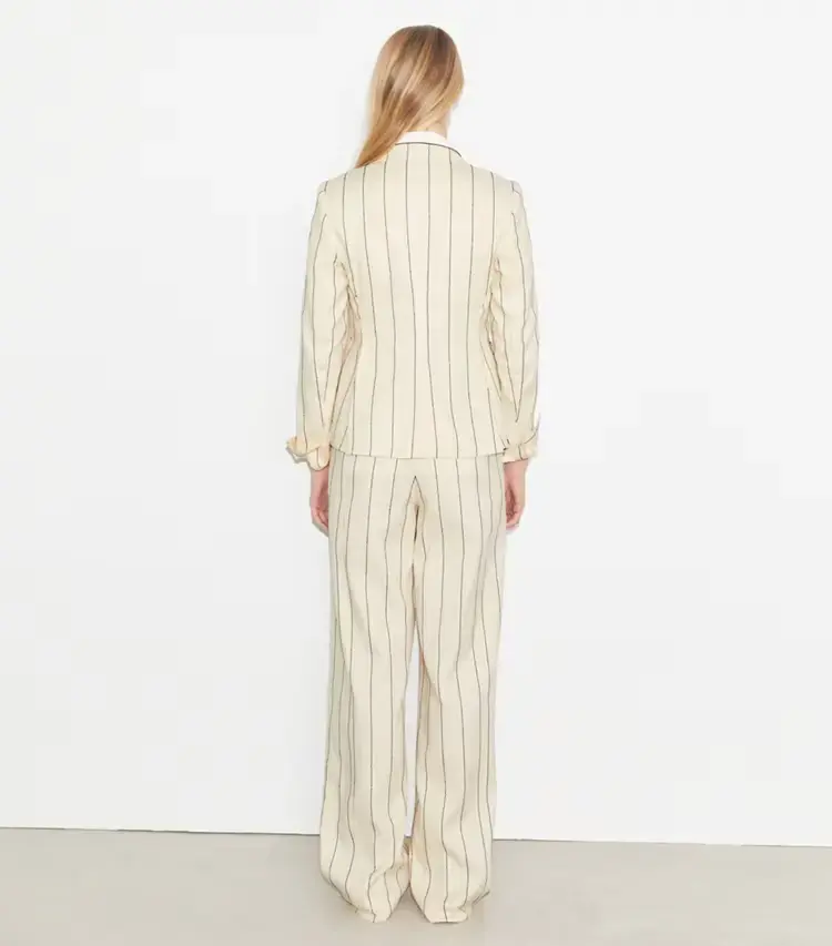 Striped Cotton Wide-Leg Pant - Image 3