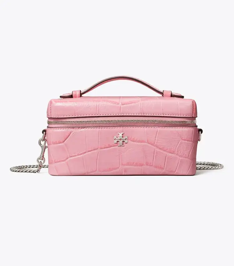Charlie Croc-Embossed East-West Vanity Case - Image 4