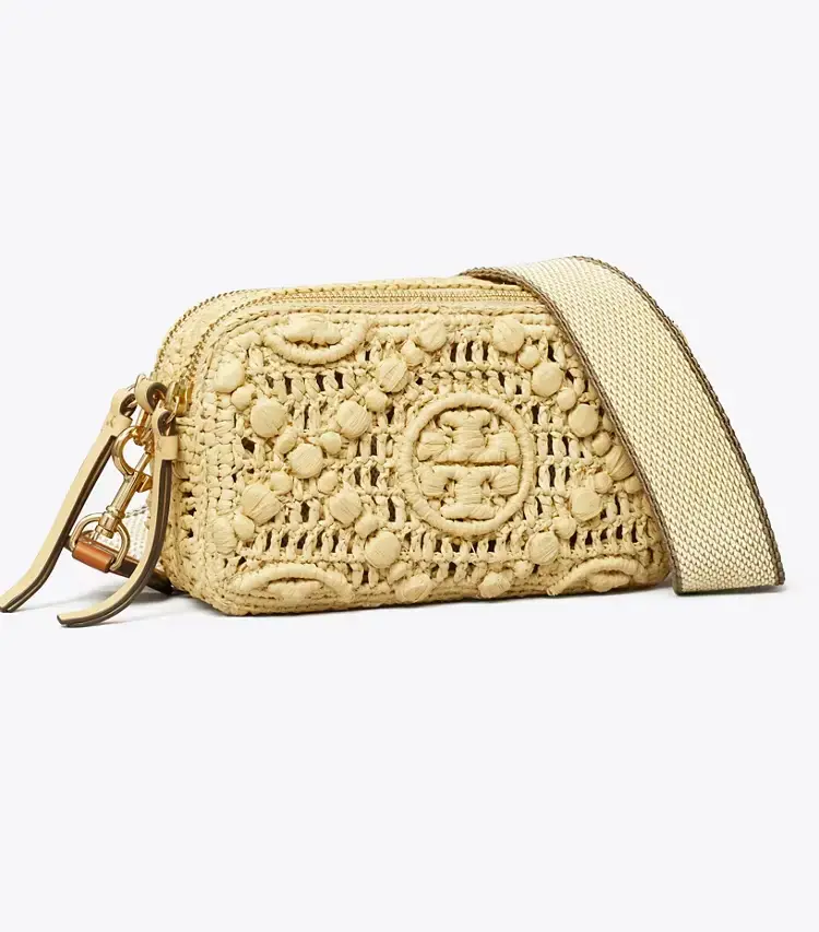 Mini Miller Raffia Crossbody Bag