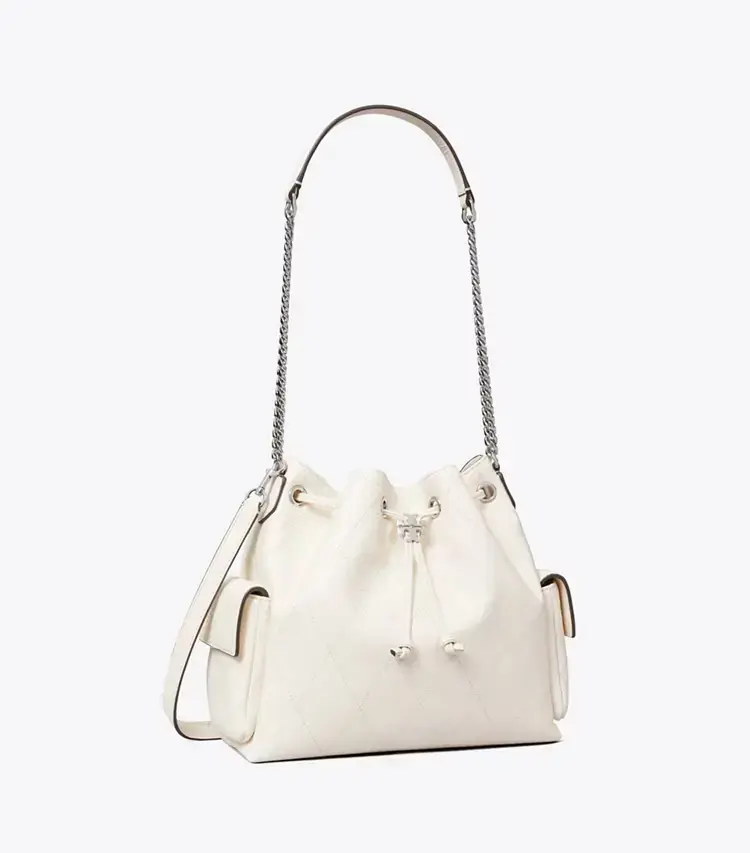 Charlie Quilted Drawstring Shoulder Bag