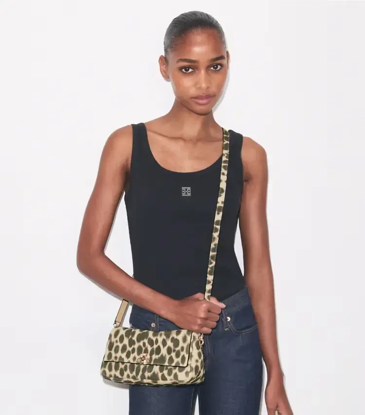 Small Charlie Suede Shoulder Bag - Image 3