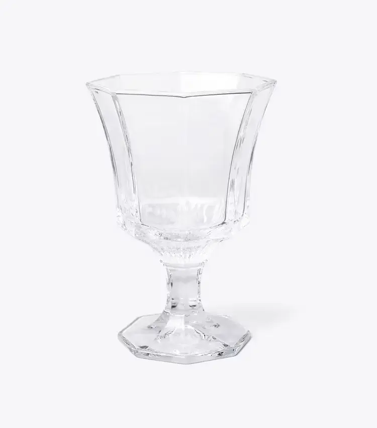 Pressed-Glass Water Glass, Set Of 4