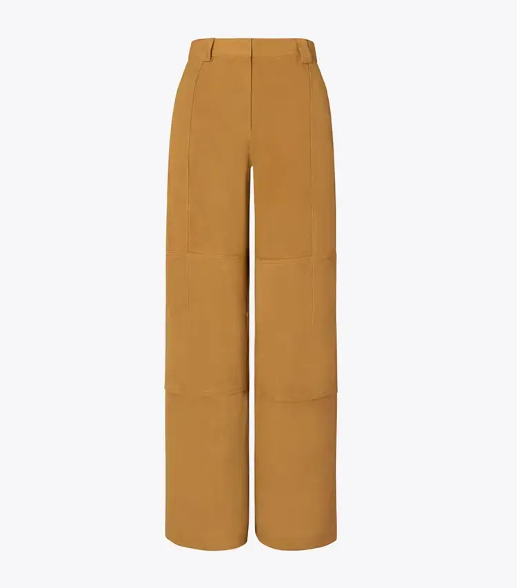 Relaxed-Fit Suede Pant