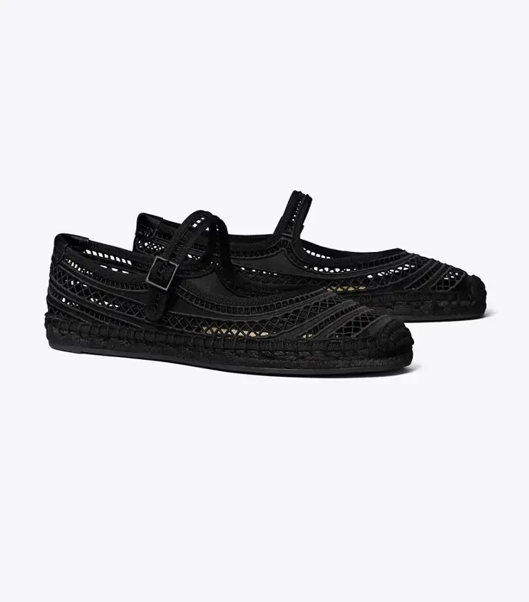 Open Weave Mary Jane Espadrille