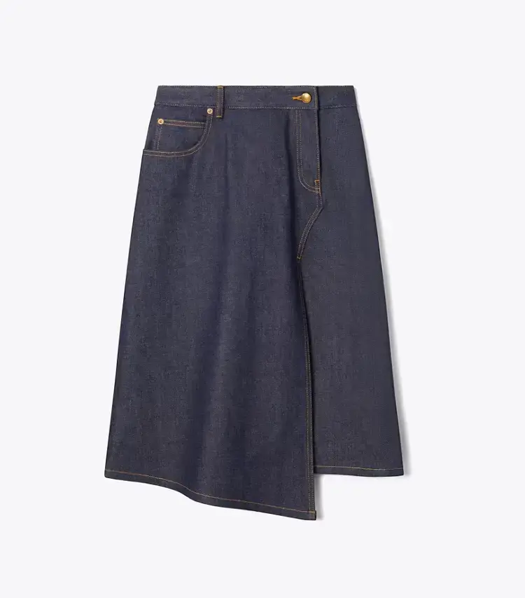 Cotton Denim Skirt