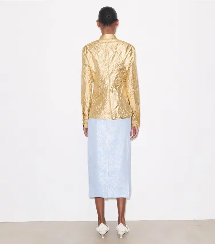 Silk Jacquard Skirt - Image 3