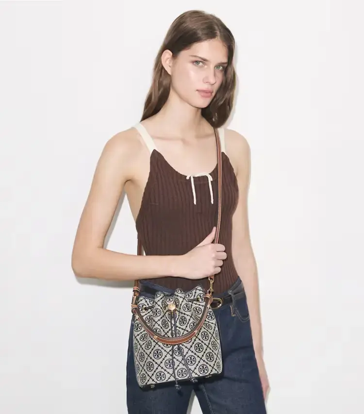 T Monogram Bucket Bag - Image 2