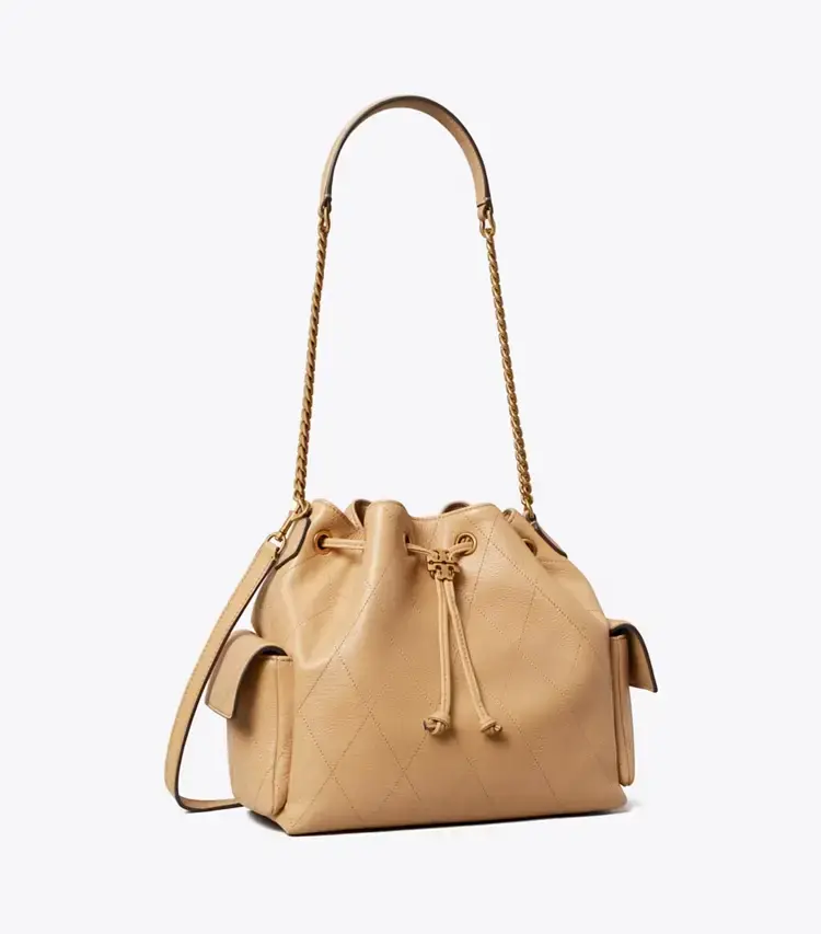 Charlie Quilted Drawstring Shoulder Bag