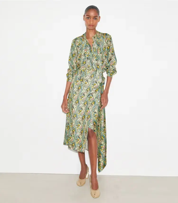 Silk Wrap Skirt - Image 2