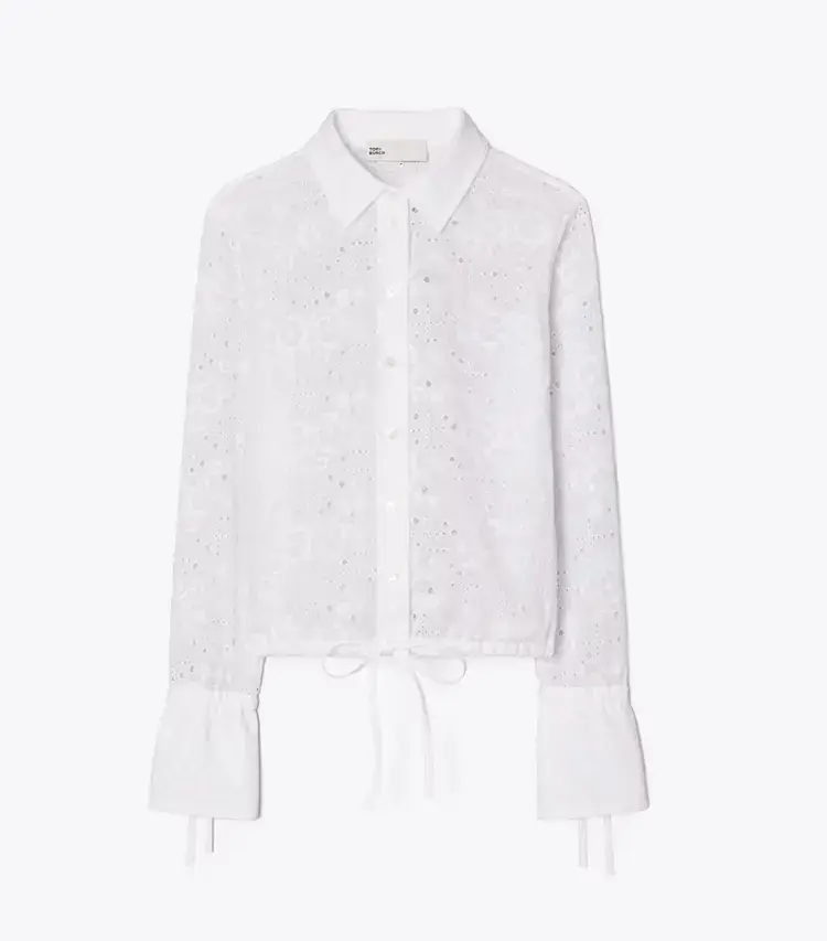 Cotton Eyelet Blouse