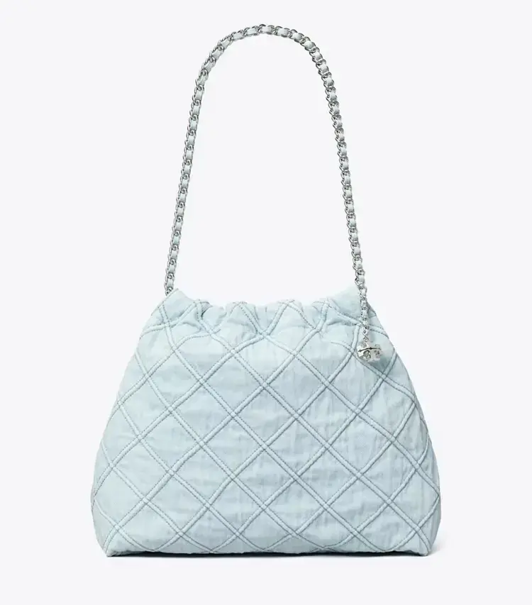 Fleming Soft Denim Hobo Bag - Image 3
